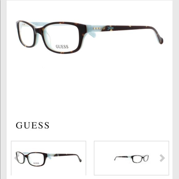 guess eyeglasses tortoise blue